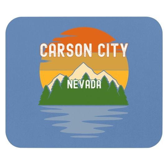 From Carson City Nevada Vintage Sunset Mouse Pad