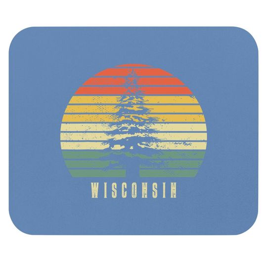 Wisconsin State Park Pine Tree Gift Residents Mouse Pad