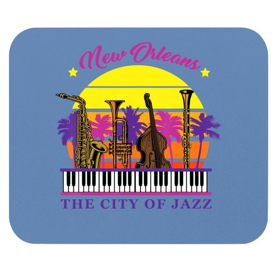 New Orleans The City Of Jazz Jazz Music Festival Mouse Pad