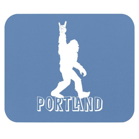 Bigfoot Portland Oregon Rock And Roll Mouse Pad