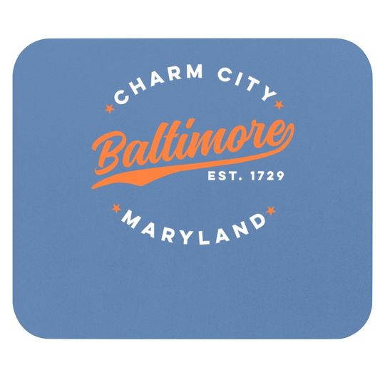 Vintage Baltimore Charm City Maryland Mouse Pad