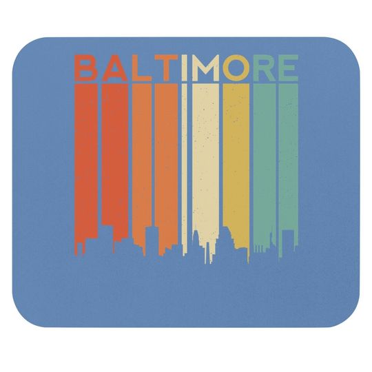 Baltimore Maryland Vintage Retro City Mouse Pad