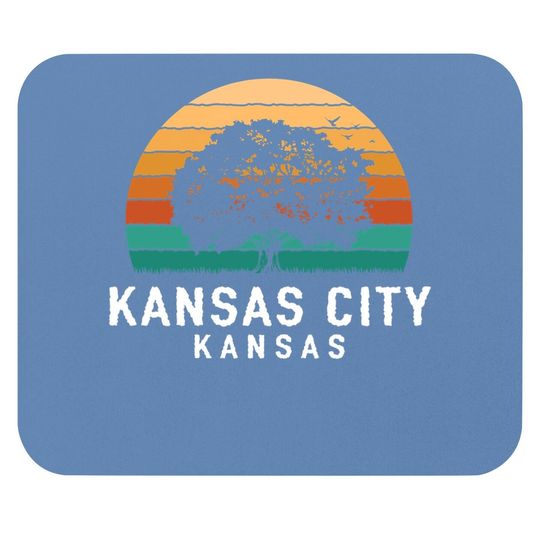 Kansas City Vintage Sunset Mouse Pad