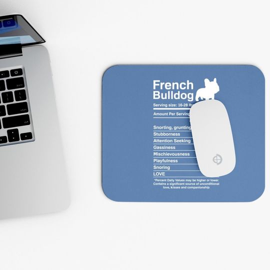 French Bulldog Facts Nutrition Mouse Pad