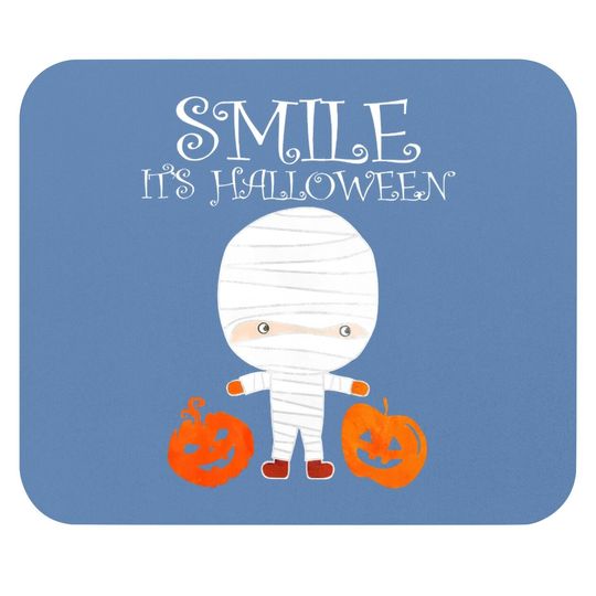 Smile It Is Halloween Mouse Pad