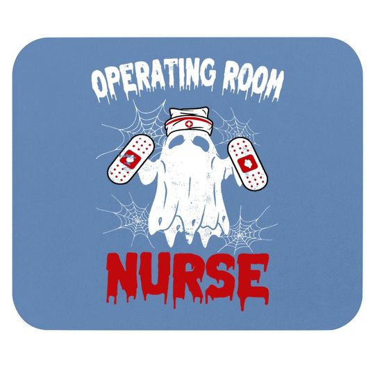 Operating Room Nurse Halloween Ghost Mouse Pad
