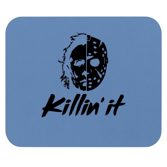 Killin' It Jason And Michael Myers Halloween Mouse Pad