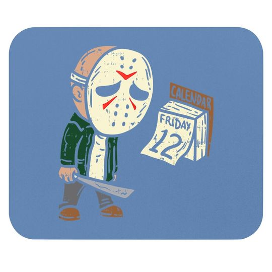Friday 12th Funny Halloween Horror Movie Humor Mouse Pad