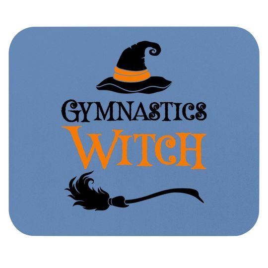 Gymnastics Witch Halloween Costume Mouse Pad
