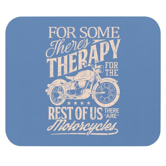 Retro Vintage Motorcycle Rider Therapy Mouse Pad