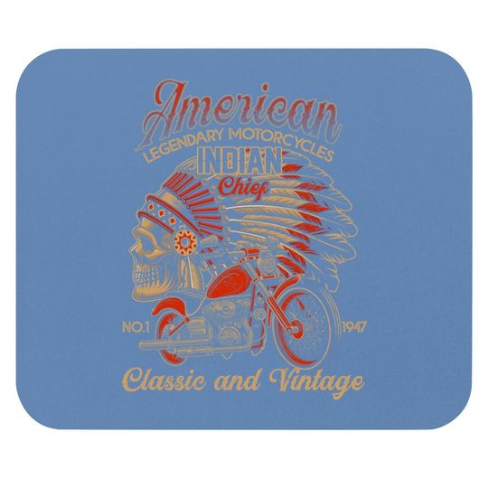 Retro Vintage American Motorcycle Indian Mouse Pad