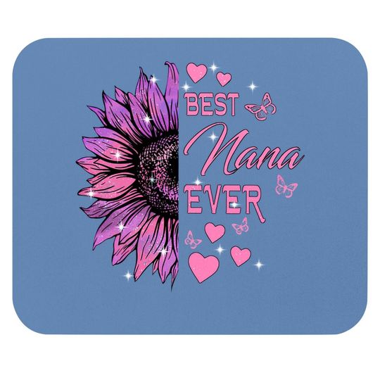 Best Nana Ever Purple Flowers Classic Mouse Pad