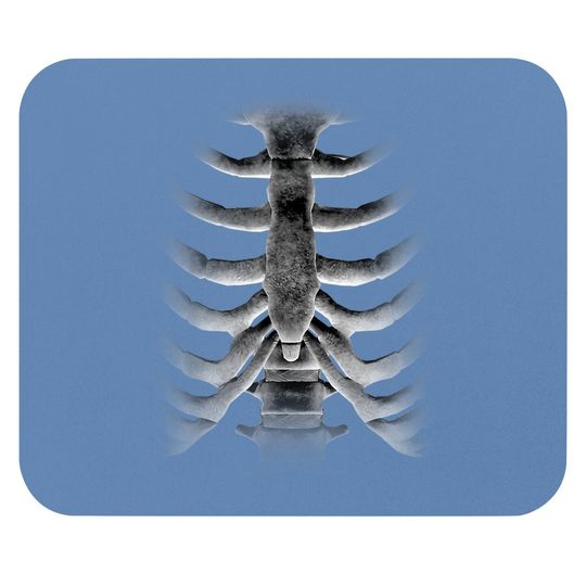 Skeleton Chest Rib-cage Bones Halloween Mouse Pad