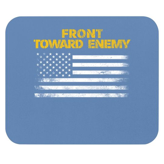 Front Toward Enemy Claymore Mine American Flag Mouse Pad