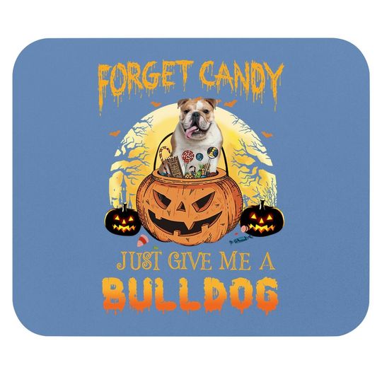 Candy Pumpkin Bulldog Mouse Pad