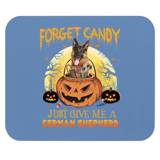Candy Pumpkin German Shepherd Mouse Pad