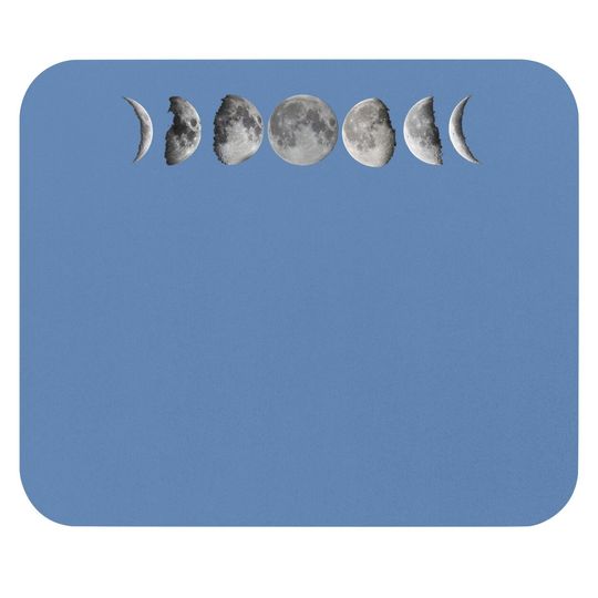 Lunar Cycle Mouse Pad Astronomy Full Moon Mouse Pad
