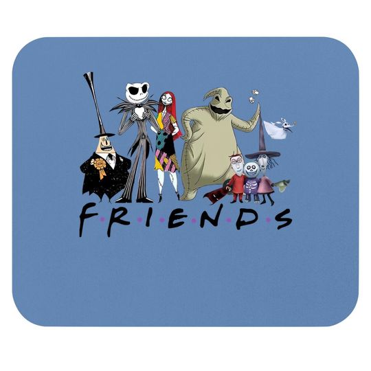 Nightmare Before Christmas Characters Friends Halloween Mouse Pad