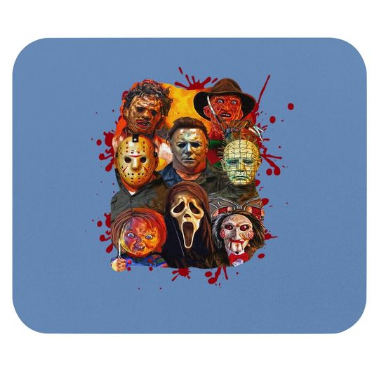 Horror Movie Killers Characters Friends Michael Myer Halloween 2021 Mouse Pad