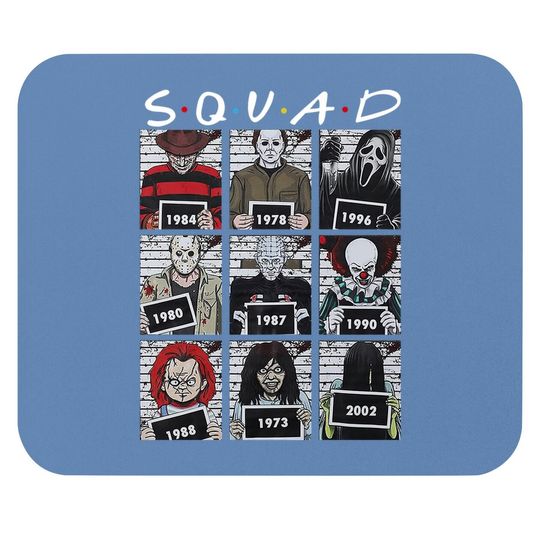 Halloween Squad Horror Movie Mouse Pad
