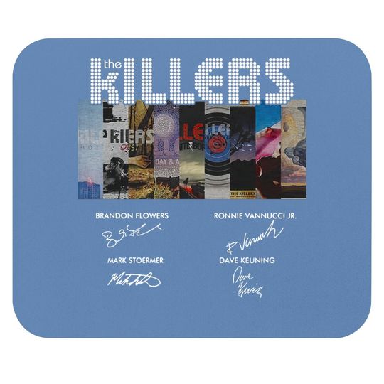 The Killers Band Members Signatures Mouse Pad