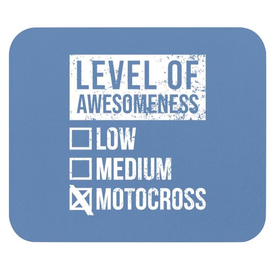 Motocross Funny Art Level Of Motocross Mouse Pad