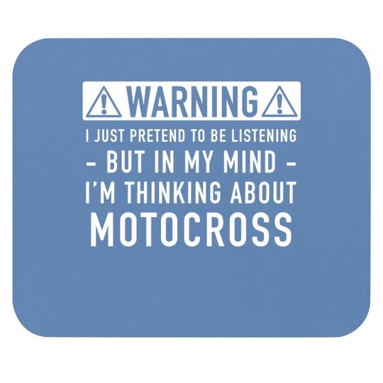 Motocross Warning Mouse Pad