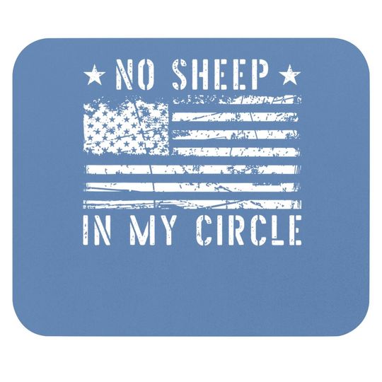 No Sheep In My Circle Funny Vintage Mouse Pad