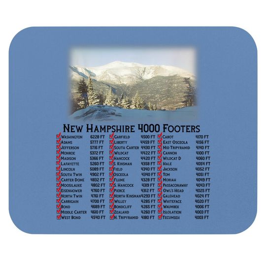 New Hampshire 4000 Footers Mouse Pad