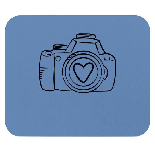 Photographer Heart Mouse Pad