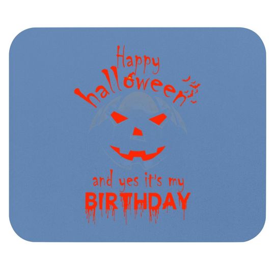 Happy Halloween And Yes It's My Birthday Lantern Pumpkin Mouse Pad