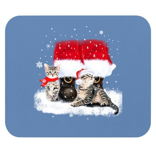 Cats And Santa Claus For Cat Lover Classic Mouse Pad