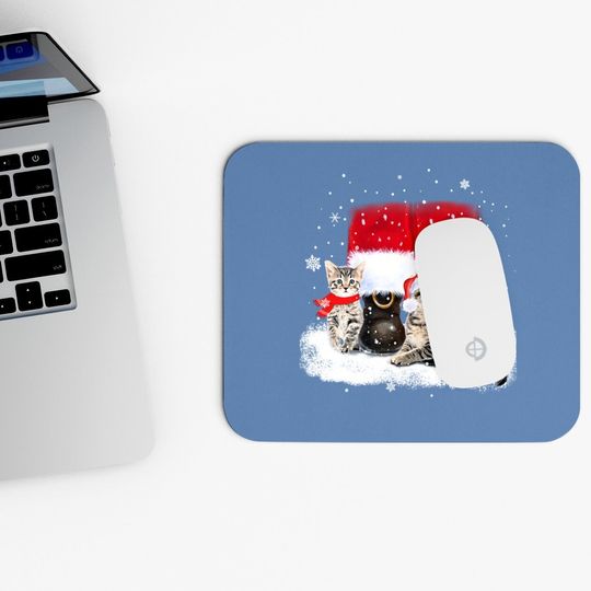 Cats And Santa Claus For Cat Lover Classic Mouse Pad