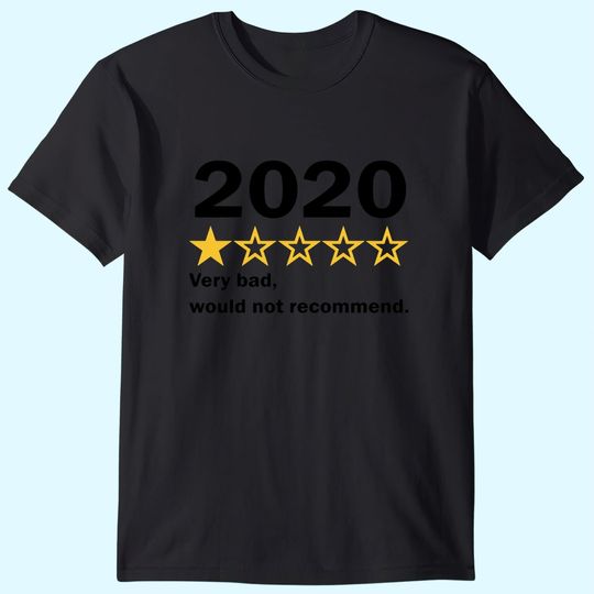 2020 Review Funny New Years Eve 2021 T-Shirt
