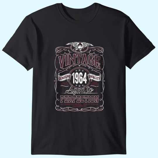 57th Birthday Shirt for Men - Vintage 1964 Aged to Perfection