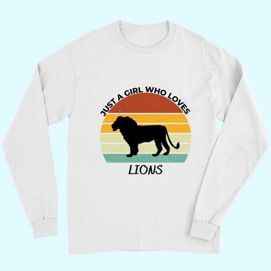 Just A Girl Who Loves Lions Classic Long Sleeves