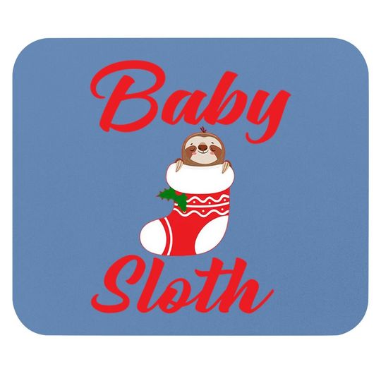 Sloth Christmas Family Matching Baby Mouse Pads
