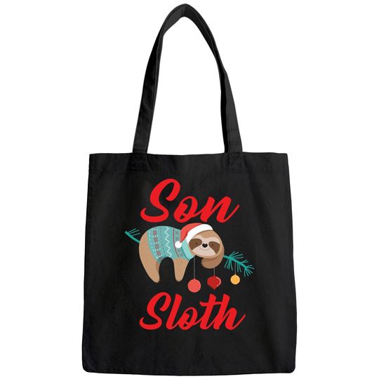 Sloth Christmas Family Matching Son Bags