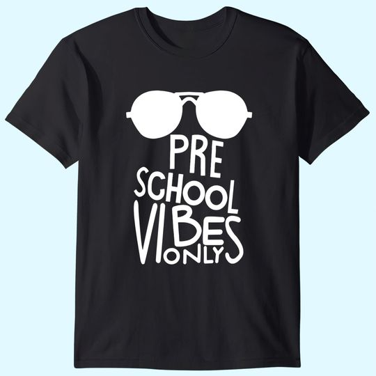 Unique Baby Boys Preschool Vibes Only Back to School T Shirt