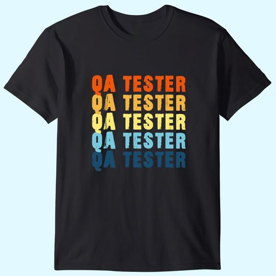 QA Tester Quality Assurance Software Engineer Geek Vintage T-Shirt