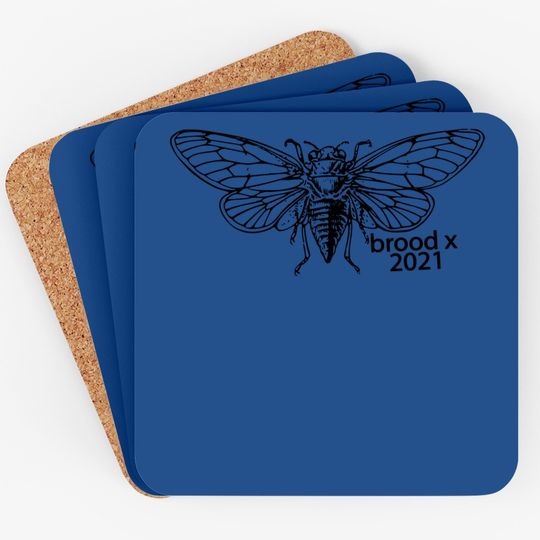 Cicada 2021 Coaster Brood X