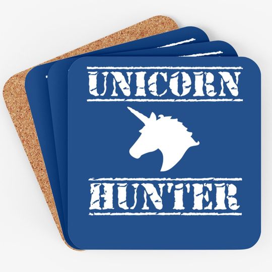 Unicorn Hunter Coaster, Horse Humor Novelty