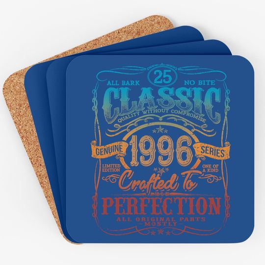 Vintage 1996 Limited Edition Gift 25 Years Old 25th Birthday Coaster