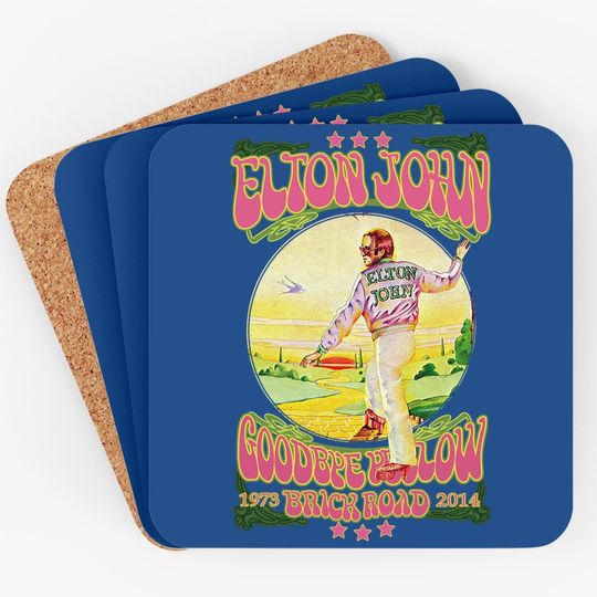 Tiwywln Elton John Goodbye Yellow Brick Road Fashion Coaster