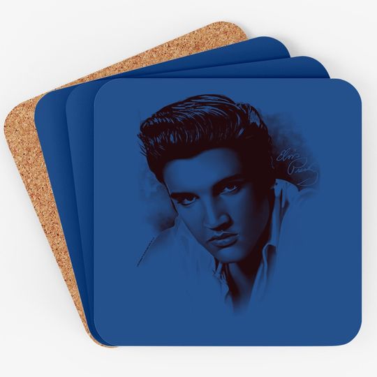 Elvis Presley King Of Rock And Roll Music The Stare Coaster