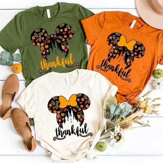 Disney Fall Vibes Thanksgiving Matching Family Custom T-Shirt
