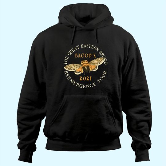 Cicada Men's Hoodie The Great Eastern Brood X 2021 Reemergence Tour