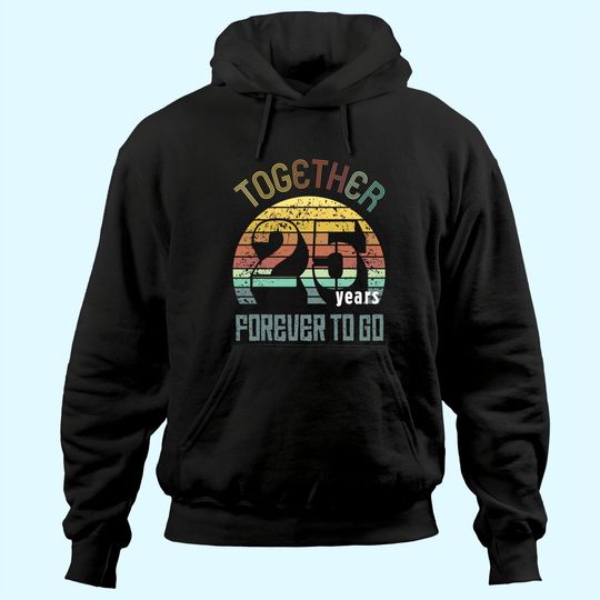 25th Years Wedding Anniversary Gifts For Couples Matching Hoodie