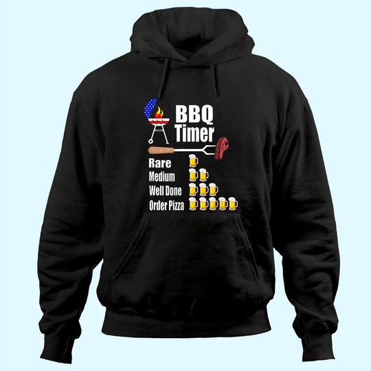 Funny BBQ Timer - Barbecue Grill Grilling Gift Hoodie
