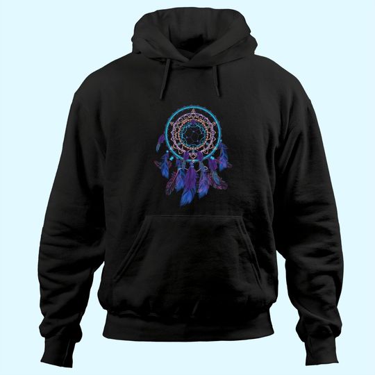 Colorful Dreamcatcher Feathers Tribal Native American Indian Hoodie